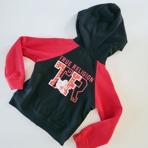 True Religion Zip Hoodie Sweatshirt Baby Toddler 24 months red black